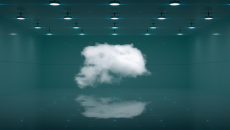 An artificial cloud in a room