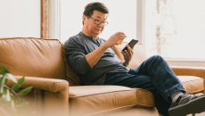 Person using smartphone
