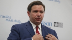 Florida Gov. Ron DeSantis in a suit