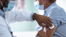 Doctor giving a vaccine
