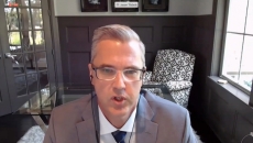Dr. Jason Tibbels of Teladoc speaks during a virtual Ways and Means meeting.