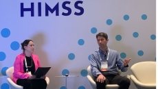From left to right, Erica Matti and Joshua Legler at HIMSS24