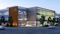 An artist's sketch of the soon to rise The George Centre by Acurio Health