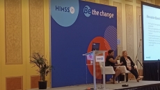 Knitasha Washington, resident and CEO of ATW Health Solutions and Kellie Goodson, director of Vizient talk at HIMSS21