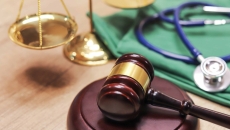 Gavel and stethoscope
