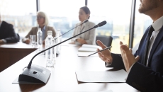 people discussing in a conference room