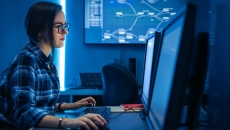 An IT programmer working on computer codes