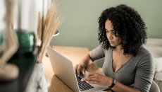 Person using laptop