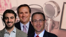 (L to R) Guests David Gray, Jeff Coughlin and Tom Leary