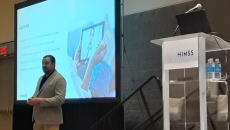 Avera Chief Medical Information Officer and Chair of Family Medicine Dr. Andy Burchett speaks at the HIMSS22 conference in Orlando.