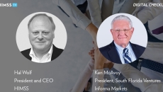 Hal Wolf, HIMSS President and CEO, and Ken McAvoy, President South Florida Ventures at Informa Markets