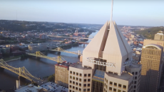 Highmark Building with sign in large letters