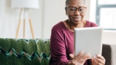 Person using tablet