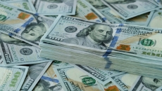 Stacks of hundreds