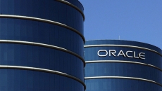 Oracle sign on round buildings