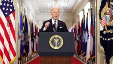President Biden addresses the American people. (Photo by Alex Wong/Getty Images)