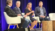 Jack Lewin, Chris Bowen, Tracy Griffin and Michael Meis take part in Cyber Risk Quantification in Healthcare during the HIMSS Healthcare Cybersecurity Forum