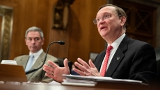 HHS Assistant Secretary for Preparedness and Response Dr. Robert Kadlec at a Senate committee hearing