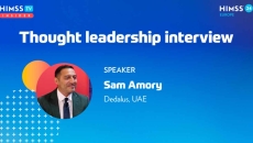 Sam Amory at Dedalus AMEA_HIMSS24 Europe