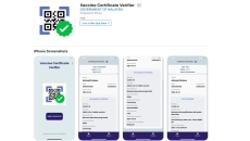 Alt text: A screenshot of the Vaccine Certificate Verifier app from the Apple App Store