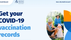 My Covid Record website of the New Zealand government