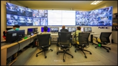 Photo of Siriraj Piyamaharajkarun Hospital’s security video wall