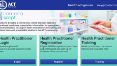 Canberra Script web portal