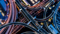 A junction of several highways