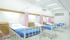 A photo of a hospital ward
