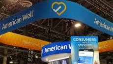 The Amwell booth at HIMSS