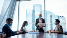 People at a business meeting.