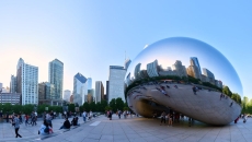 The "bean" statue in Chicago