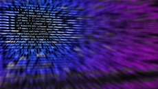 Code on a black screen