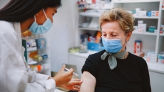 Patient receiving vaccine