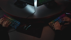Hackers using two keyboards