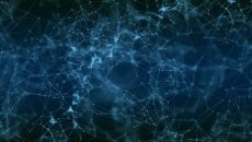 Abstract of points and connecting lines