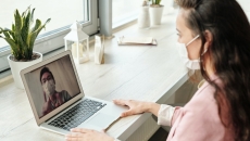 A person on a video call