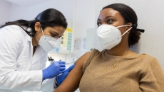 Person getting vaccinated