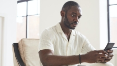 Person using smartphone