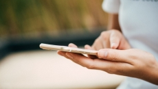 A person on their phone