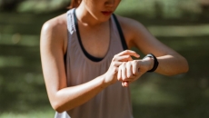 A person using a fitness tracker