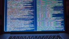 Series of codes as shown on a computer screen