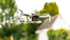 A hovering drone
