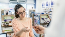 Customer at pharmacy