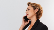 Receptionist on phone