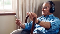 A patient on a telehealth visit