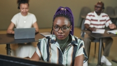 Students in a classroom