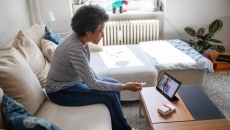 A person visiting a clinician