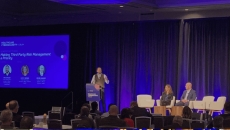 The stage at the HIMSS Healthcare Cybersecurity Forum