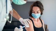 A patient gets a vaccine